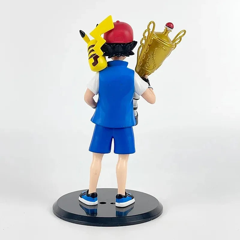 Pokémon Trainer Ash & Pikachu Trophy Figurine – 18cm Collectible Model