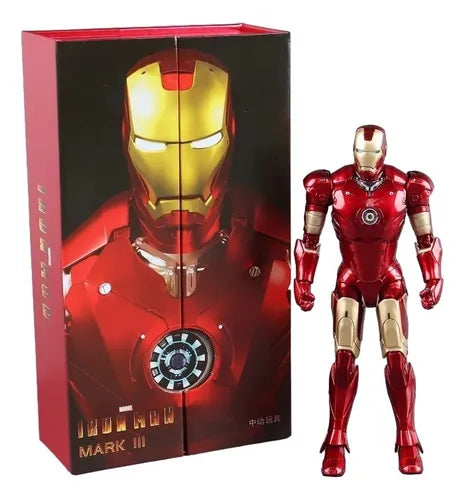 Iron Man Mark III Action Figure Collectible Model with Display Box – Premium PVC Superhero Figurine for Fans & Collectors