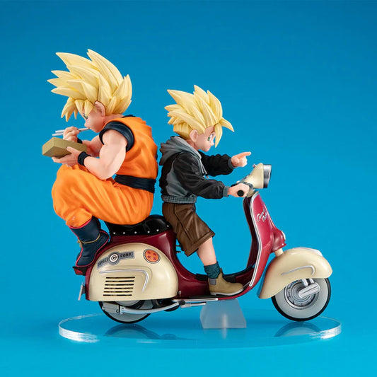 Dragon Ball Z Real McCoy EX – Super Saiyan Goku & Gohan on Bike Collectible Figure