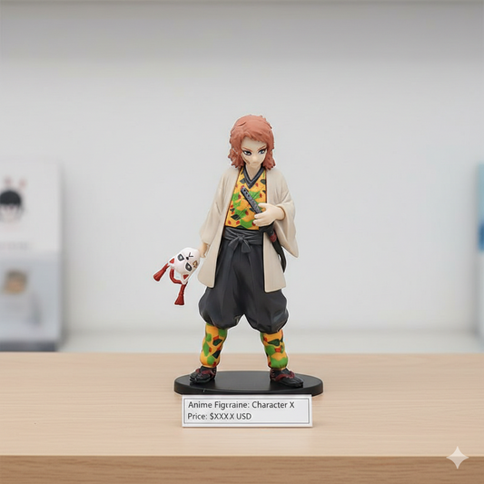 Anime Character X Collectible Figure with Mask & Sword – Premium PVC Display Figurine