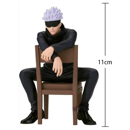 Satoru Gojo Sitting on Chair PVC Figure – Jujutsu Kaisen Collectible (11cm)
