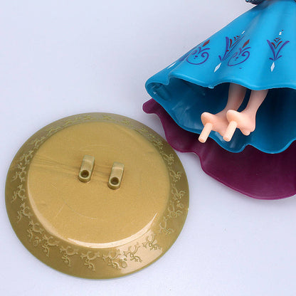 Princess PVC Action Figure Toy (18 cm, Blue Dress)