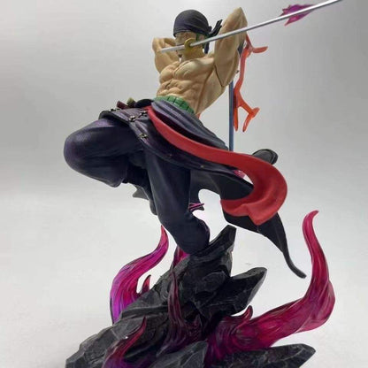 ⚔️ Roronoa Zoro 28cm Premium Action Figure – Battle Stance Edition | PVC Collector Statue ⚔️