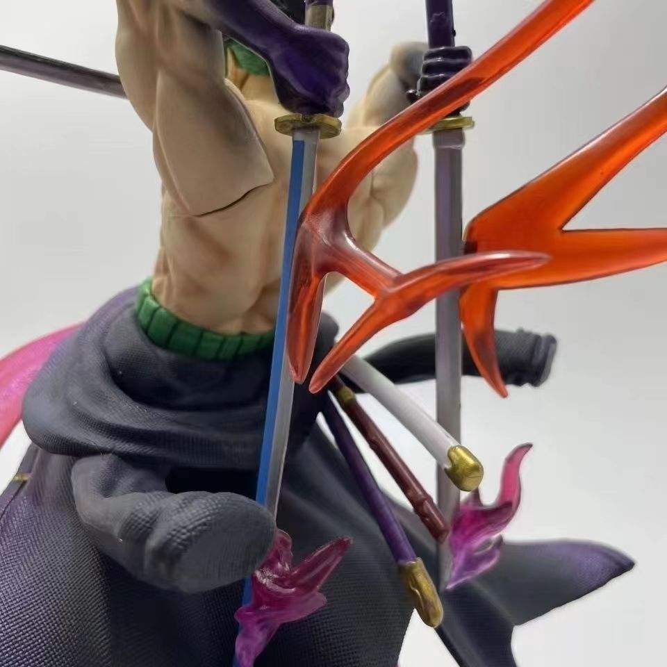 ⚔️ Roronoa Zoro 28cm Premium Action Figure – Battle Stance Edition | PVC Collector Statue ⚔️