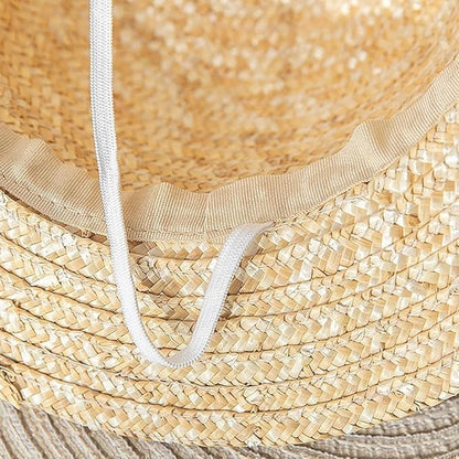 Classic Straw Hat with Red Band – Anime Cosplay & Summer Beach Style