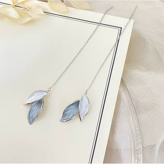 Elegant Leaf Drop Dangle Earrings