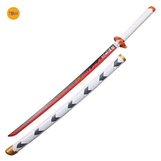 Rengoku Fire Nichirin Katana – Demon Slayer Cosplay Sword, size- 104cm