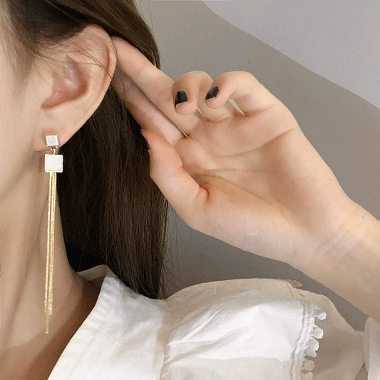 Trendy Long Tassel Earrings (1 Set)
