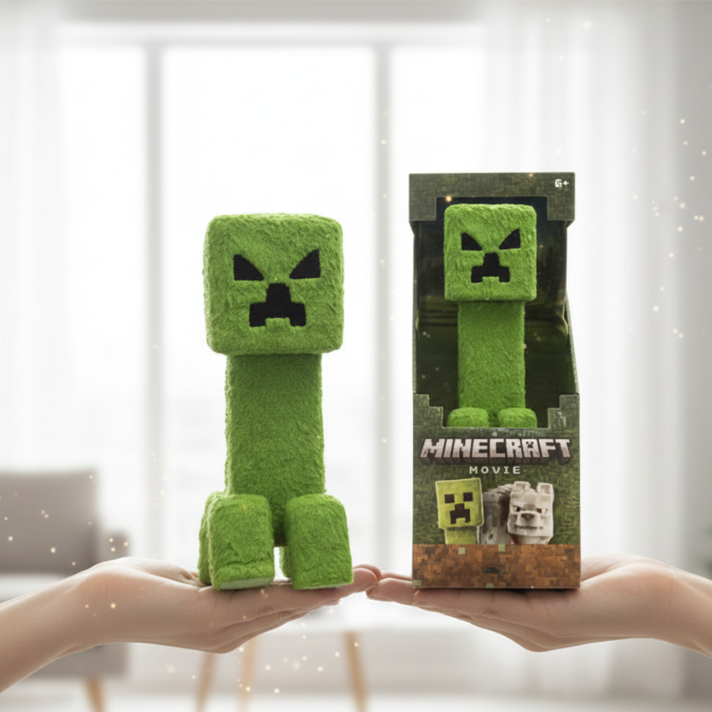 MyCraft CREEPER model 10 inch (23CM) Minecraft, soft rubber, joint mobility A