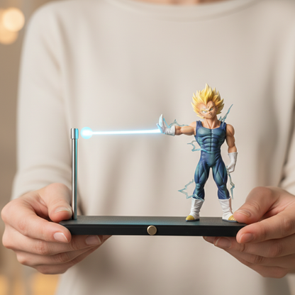 Super Saiyan Warrior LED Figure – Anime Action Figure with Light Beam Effect, PVC Collectible Display Model for Fans and Collectors[18cm]