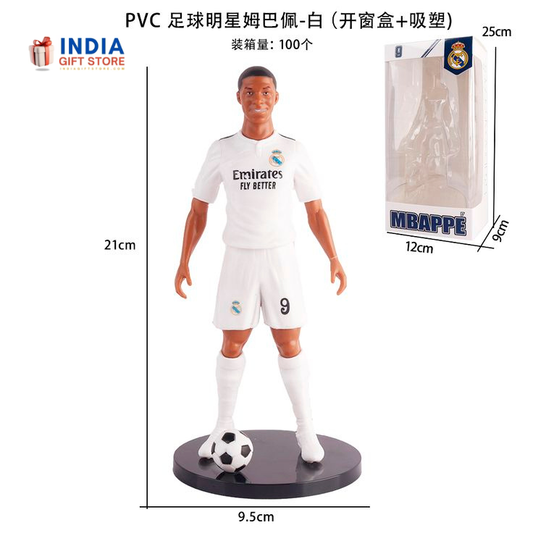 ⚽ Football Star No.9 PVC Action Figure – Sports Collectible Showpiece (21 cm)