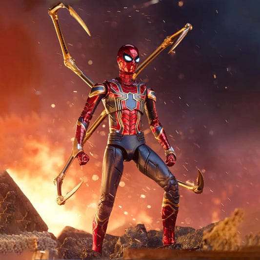 1913-04 - ZD Iron Spider 2.0, Action Figure Full Set Iron-Spider Web Hero Articulated Action Figure (18 cm) – Premium Collectible[orignal]