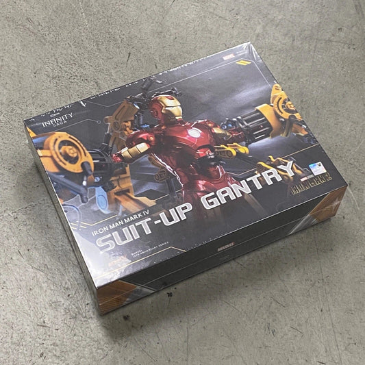 1918: ZD Toys 1/10 Suit-up Gantry with Iron Man MK4 Action Figure Bundle Set Suit-Up Gantry – Iron Mark IV Collectible Playset (Display Diorama)
