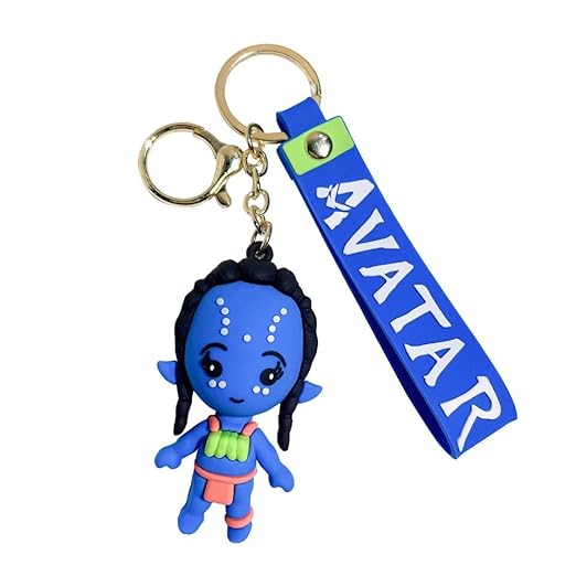 Avatar Keychain – Cute Na’vi Character Design with Strap 🌌