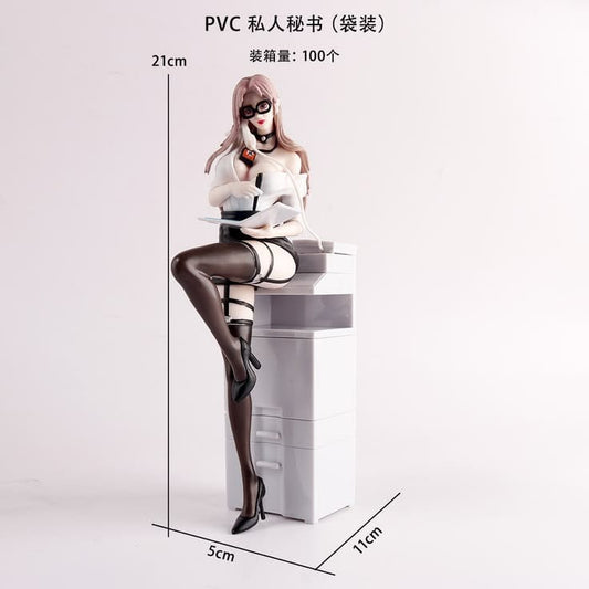 Anime Office Lady PVC Action Figure – 21 cm Collectible Desk Decor (Multicolor)
