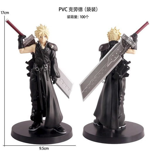 Anime Warrior PVC Action Figure – 17 cm Collectible with Sword (Multicolor)