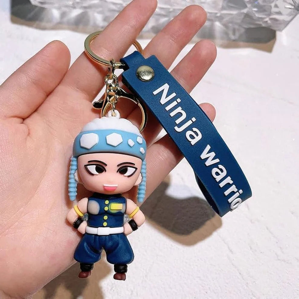 Anime Ninja Keychain – Ninja Warriors Edition (Blue)