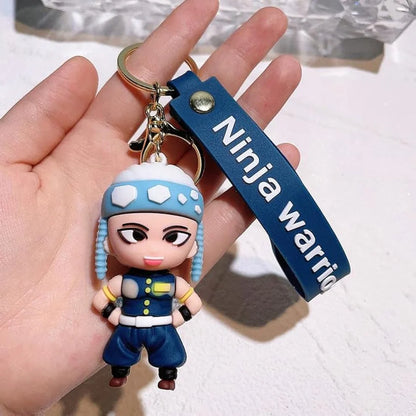 Anime Ninja Keychain – Ninja Warriors Edition (Blue)