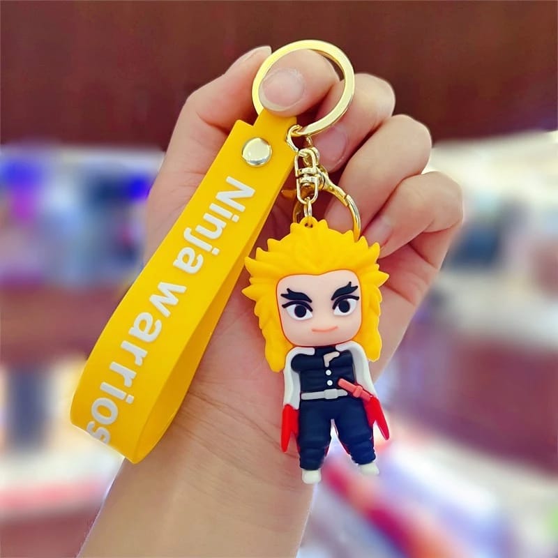 Anime Warrior Keychain – Ninja Warriors Edition (Yellow)
