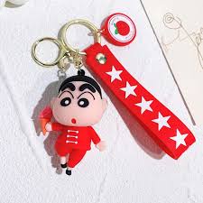 Shin-chan Cartoon Keychain – Cute Red Outfit Design