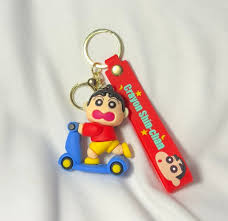 Crayon Shin-chan Scooter Keychain | Cute Cartoon Character Keyring