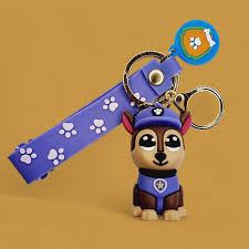 Cute Paw Patrol Keychain – Cartoon Dog Character with Strap 🐾