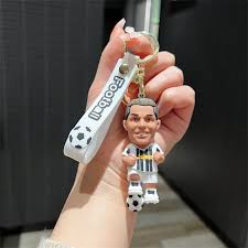 Football Player Keychain with Strap – Sports Fan Accessory