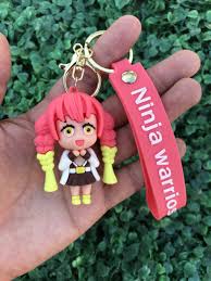 Cute Anime Girl Keychain – Ninja Warriors Edition