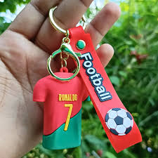 Cristiano Ronaldo Jersey Keychain – Football Fan Accessory