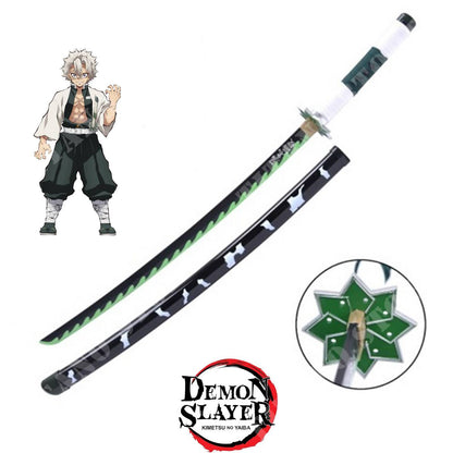 Demon Slayer – Sanemi Shinazugawa Nichirin Sword (104cm | Cosplay Wooden Katana)