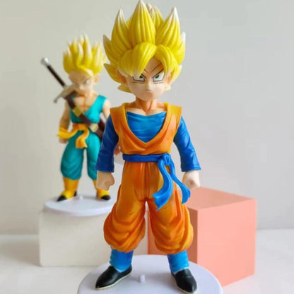 DBZ Action Figures Set of 4 | Goku, Vegeta, Trunks & Gohan Collectible Anime Toy (19.5cm)