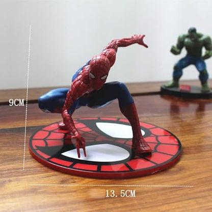 Superhero Spidy Action Figure | Collectible Figurine | 10cm PVC Model Toy with Base Stand