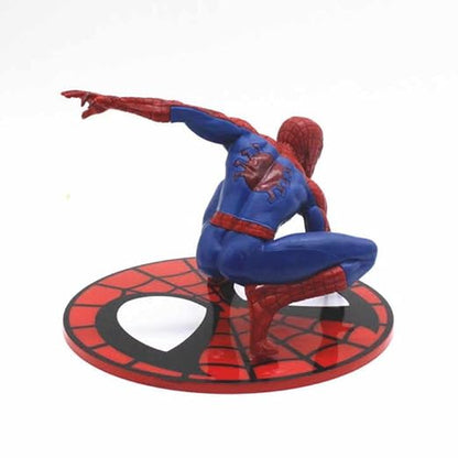 Superhero Spidy Action Figure | Collectible Figurine | 10cm PVC Model Toy with Base Stand