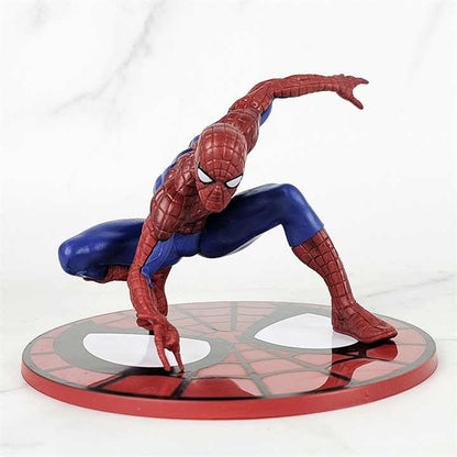 Superhero Spidy Action Figure | Collectible Figurine | 10cm PVC Model Toy with Base Stand