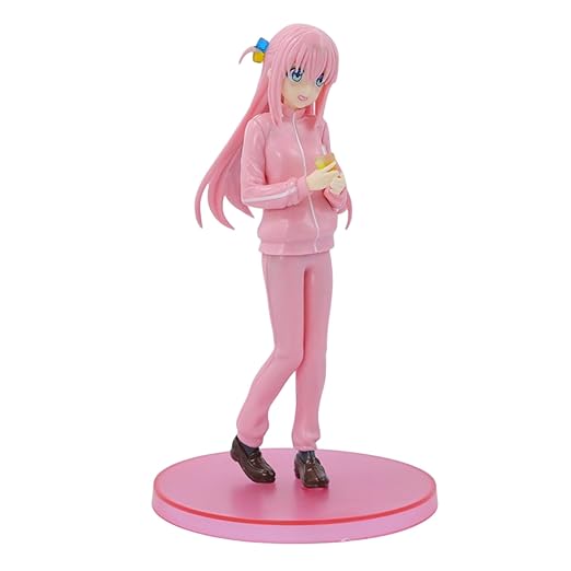Bocchi the Rock! Hitori Gotoh PVC Figure – Pink Tracksuit Anime Collectible Figurine for Fans & Collectors