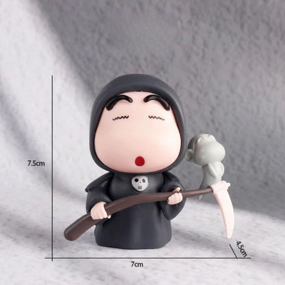 Shin Chan Grim Reaper PVC Figure – 7.5cm Cute Collectible