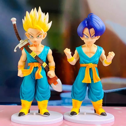 DBZ Action Figures Set of 4 | Goku, Vegeta, Trunks & Gohan Collectible Anime Toy (19.5cm)