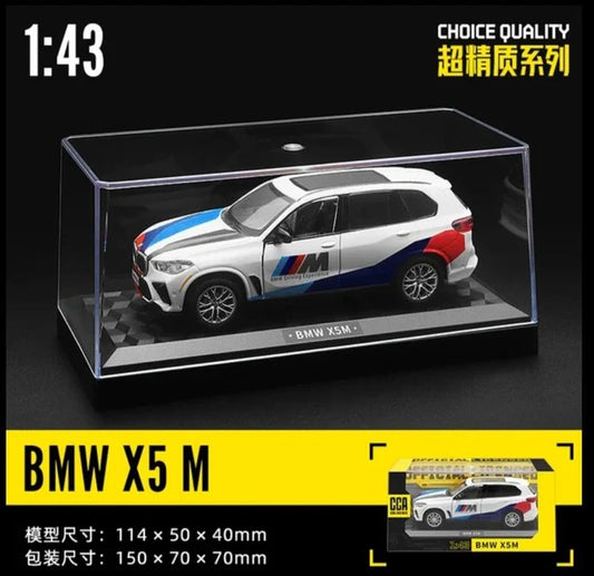 1:43 BMW X5 M Diecast Model Car with Display Case – Choice Quality Series (Multicolor)